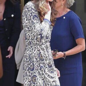 Tory Burch Chrissy Dress, Madura Knit B Ocean Mist, SZ XL, NWT